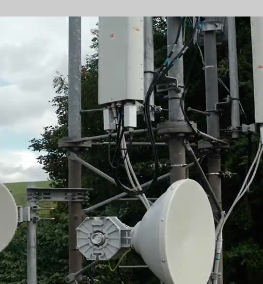 Drone inspection of a mast towers